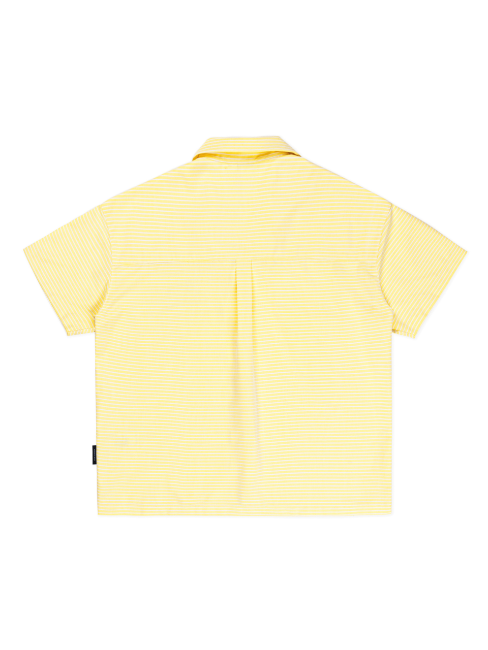 Horizontal Striped Short Sleeved Button Down