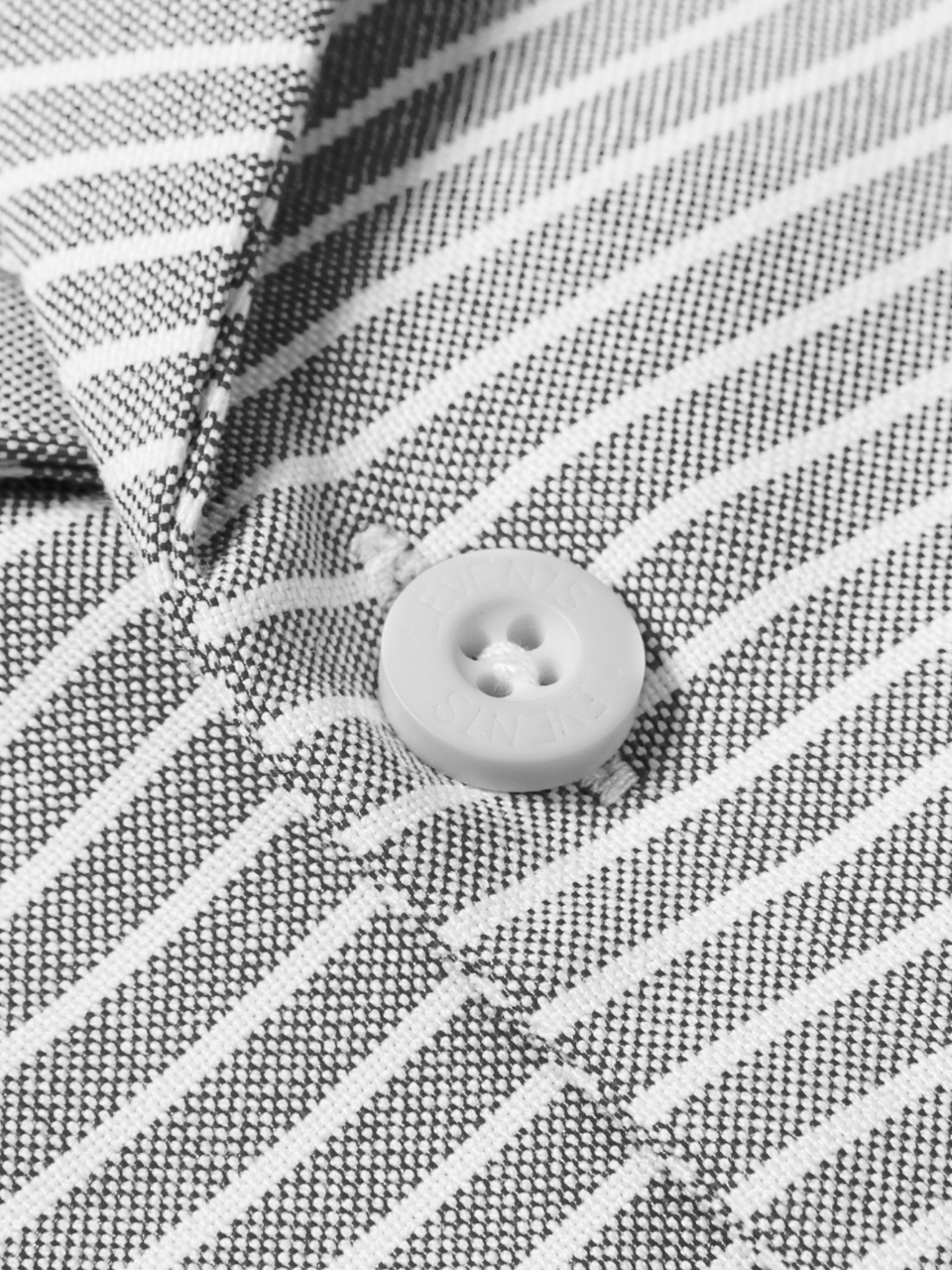Horizontal Striped Short Sleeved Button Down