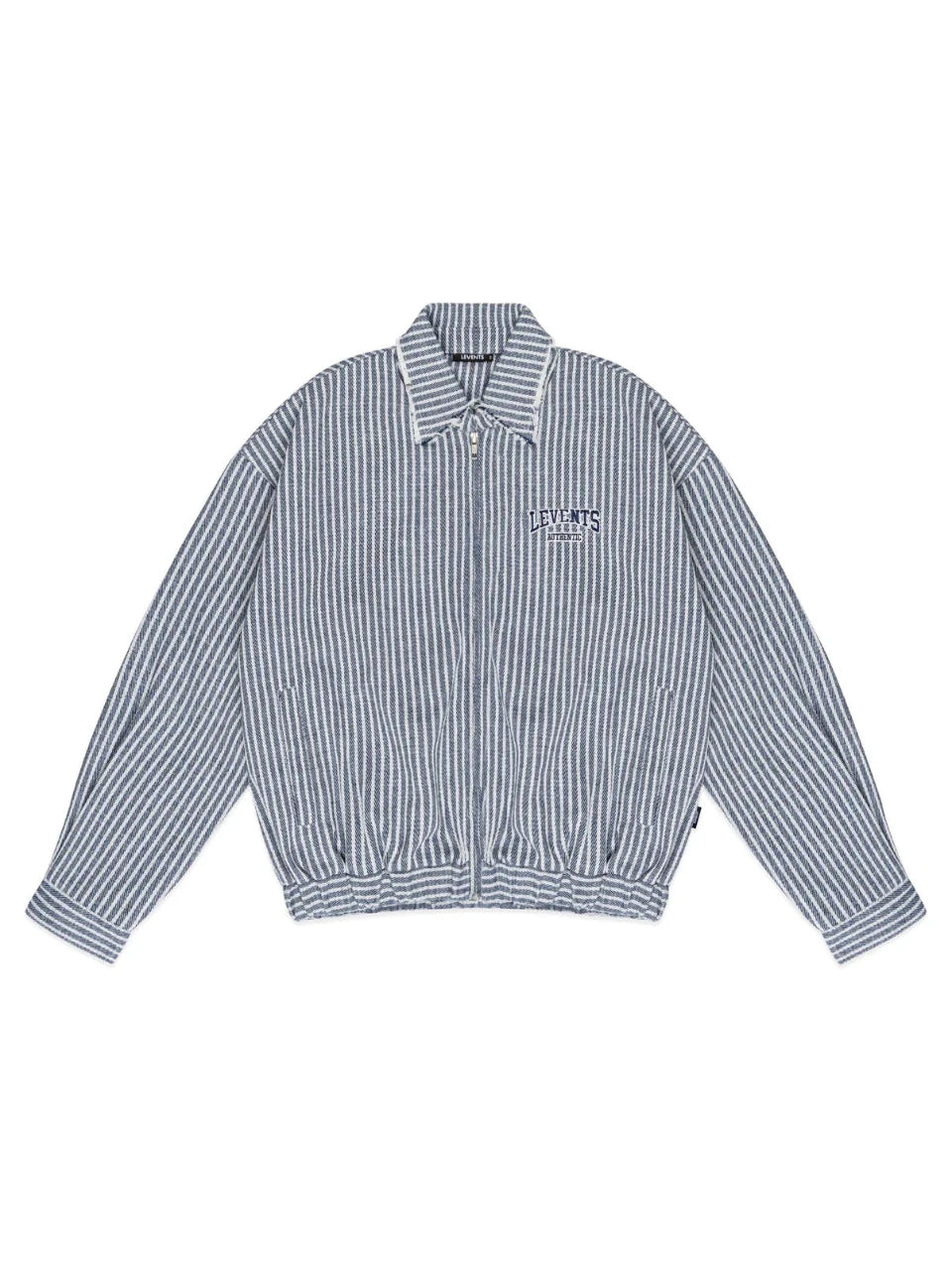 Striped Boxy Khaki Jacket