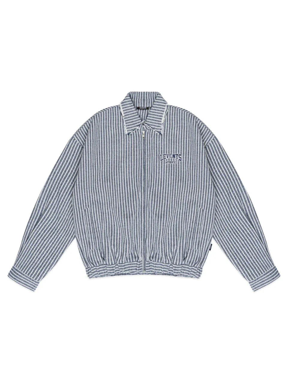 Striped Boxy Khaki Jacket