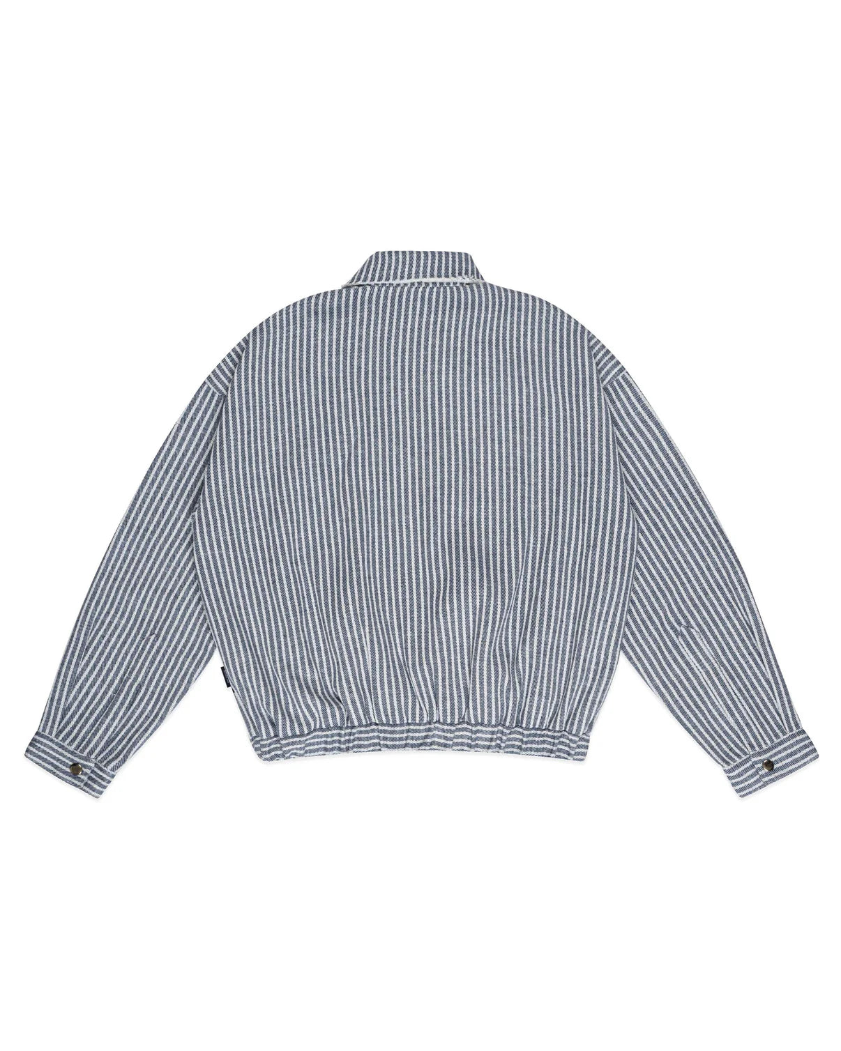 Striped Boxy Khaki Jacket