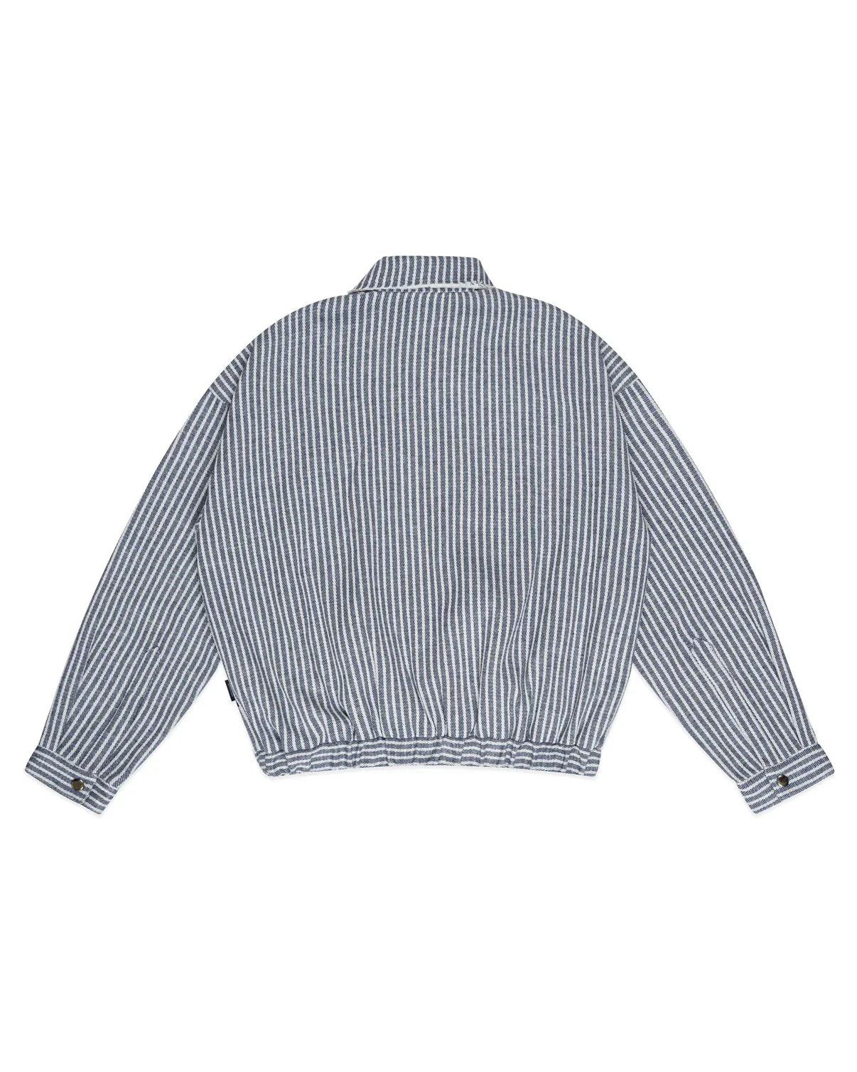 Striped Boxy Khaki Jacket