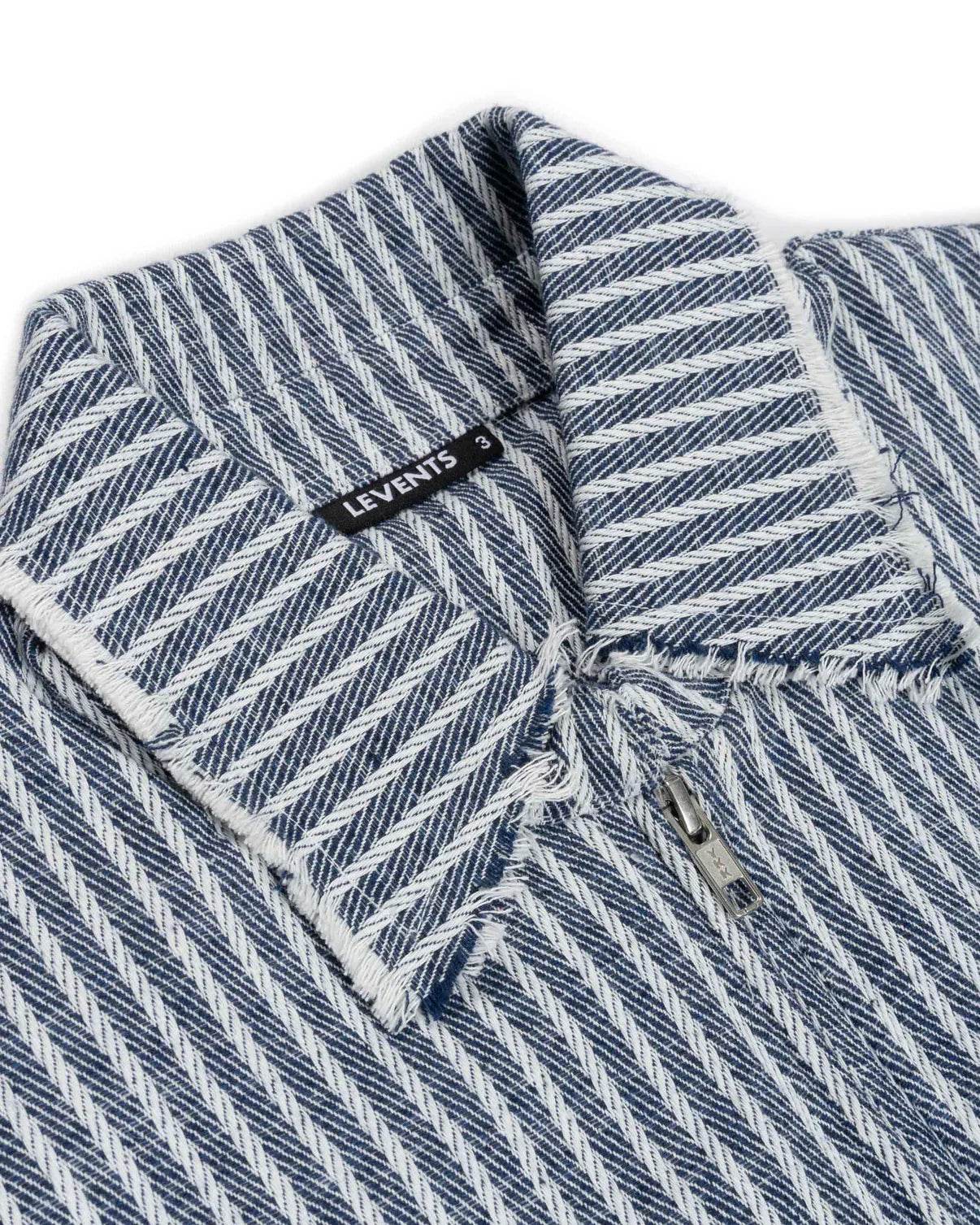 Striped Boxy Khaki Jacket