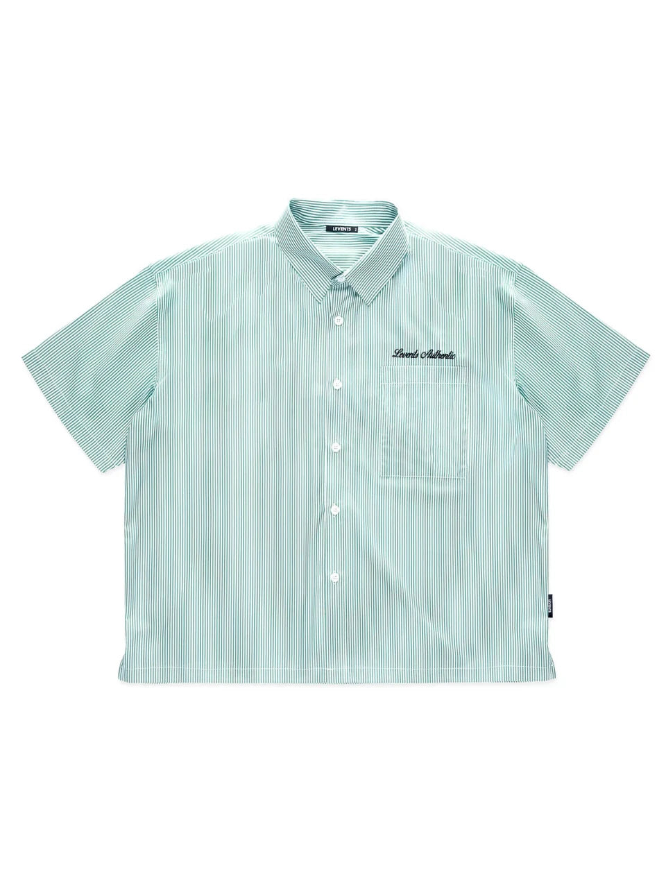 Authentic Striped Short Sleeved Button Down