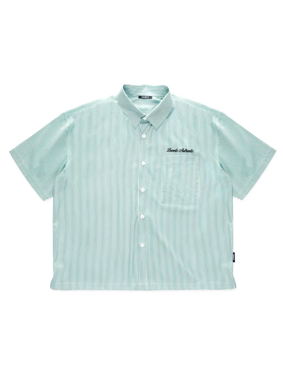 Authentic Striped Short Sleeved Button Down